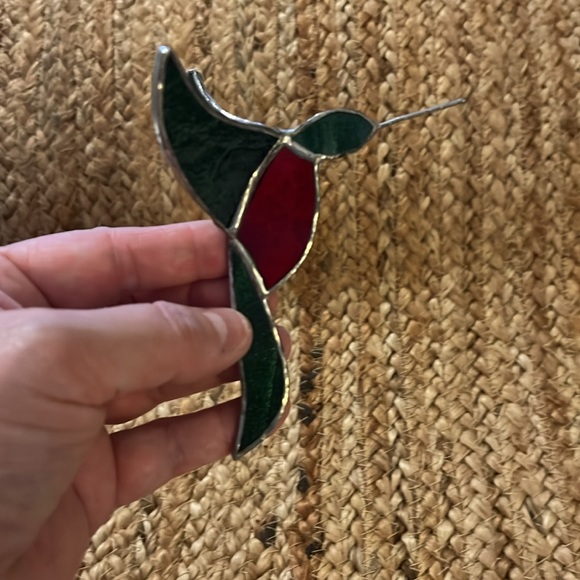 Handcrafted Humming Bird stained glass. EUC. - Picture 3 of 8
